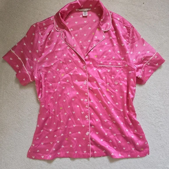 Victoria's Secret Pink Heart Pajama Set - Picture 2 of 3